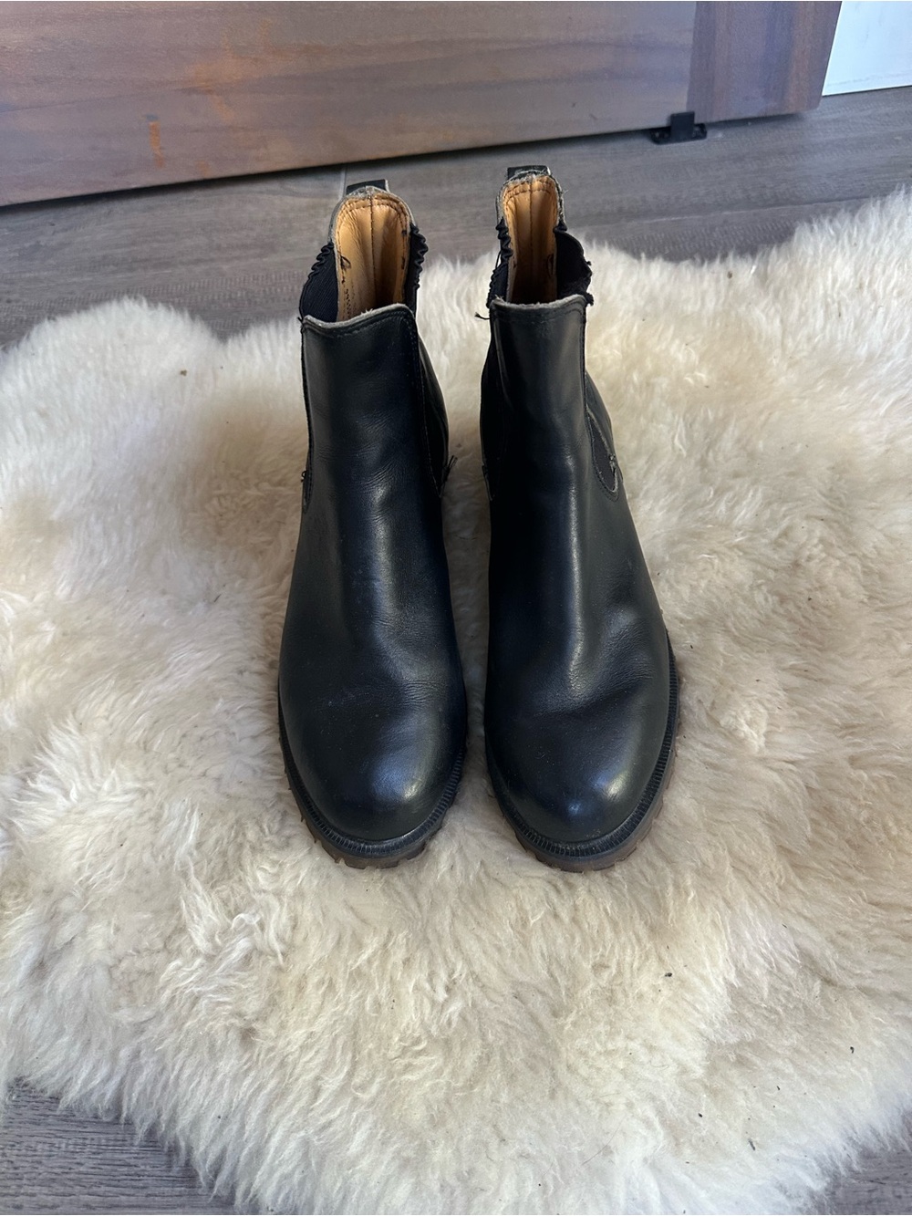 Vintage Black Dr. Martens Leather Chelsea Ankle Boots - Women's 7.5